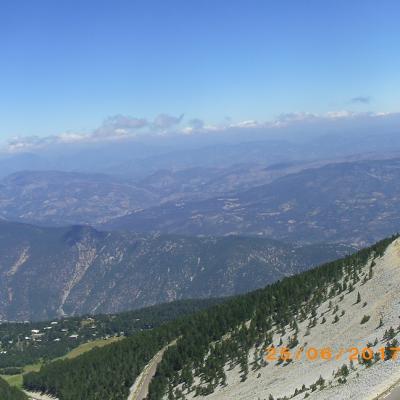 Point de vue depuis le Ventoux