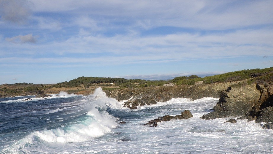 Gros temps sur l ' ile du Gaou - Le Brusc