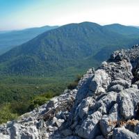 Point de vue sur le massif de Siou Blanc